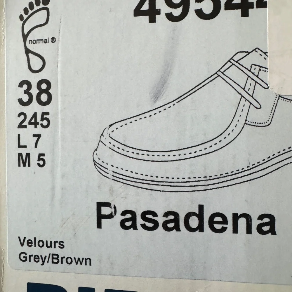 NWT Birkenstock Pasadena Brown Boat Shoes White Sole Size 7 Women Size 5 Men